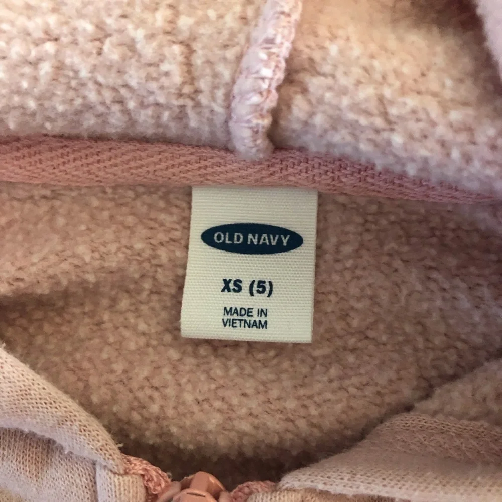 Old Navy pink zip up sweet shirt hoodie in size XS